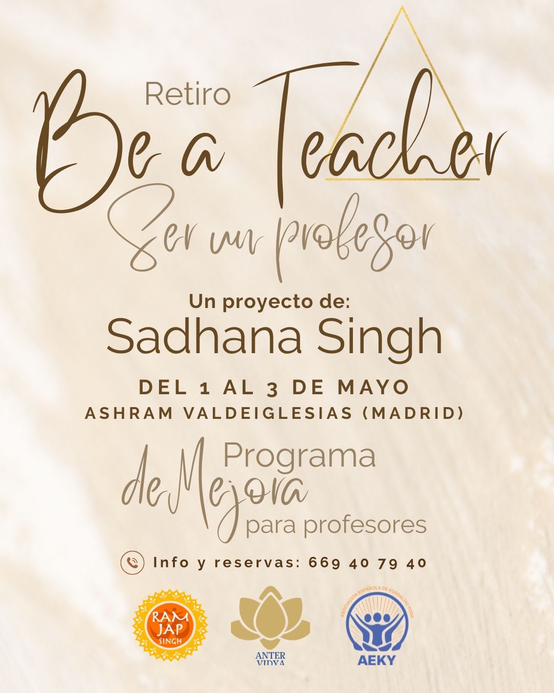 Retiro de Kundalini Yoga y Meditación BE A TEACHER